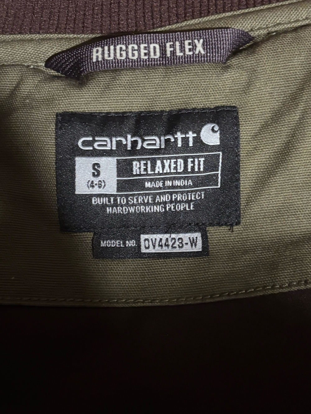 Carhartt Women's Quilted Canvas Vest in Olive Green - Picture 4 of 5